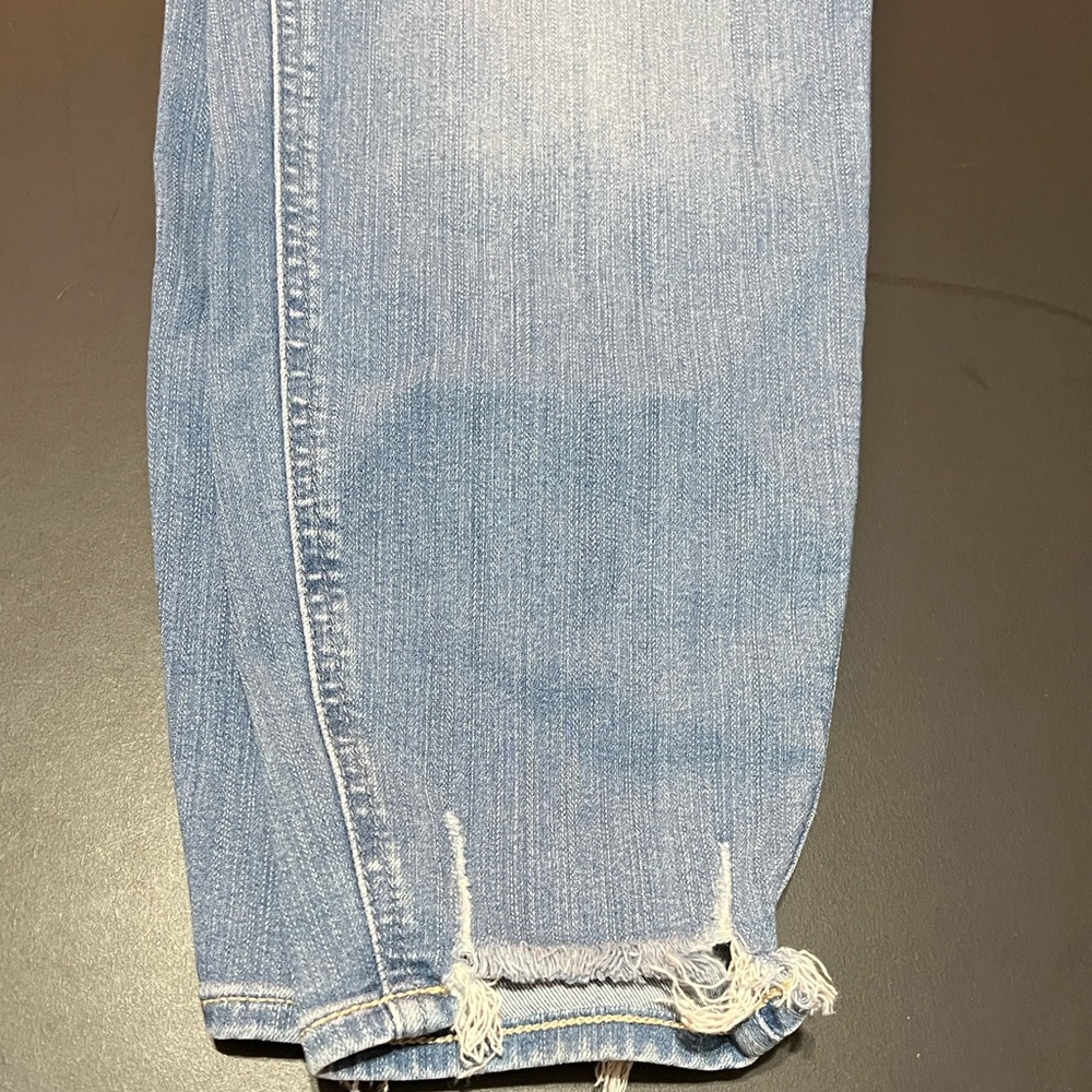 Torrid Light Blue Distressed bombshell skinny jeans - Picture 4 of 9